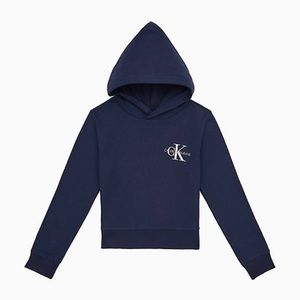 Calvin Klein GIRLS MONOGRAM LOGO BOXY HOODIE